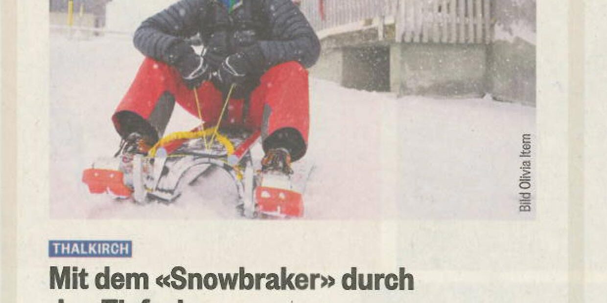 Mit dem SNOWBRAKER durch den Tiefschnee
